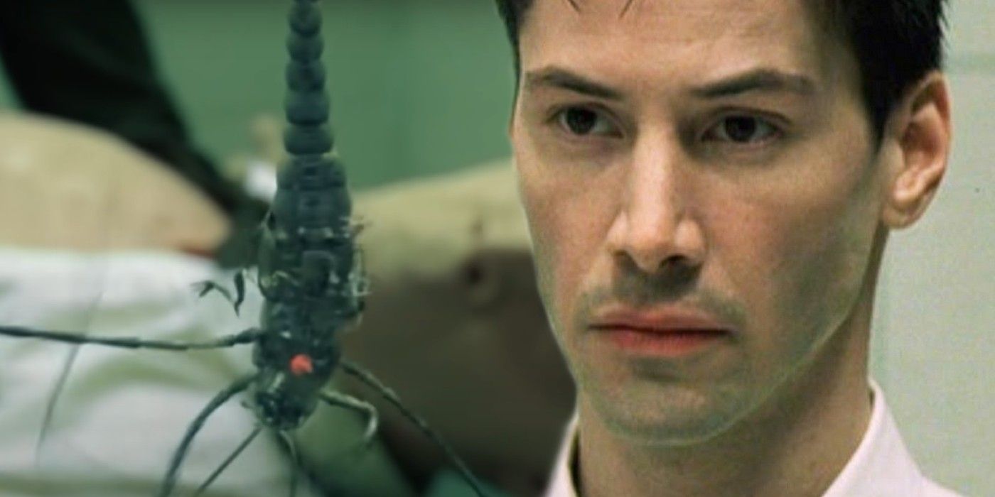 Keanu Reeves ca Neo bug in The Matrix