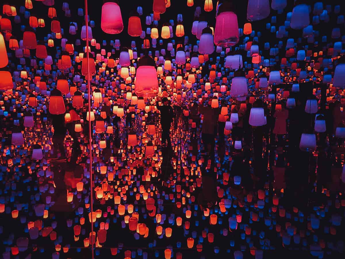 teamLab Borderless din Tokyo, Japonia