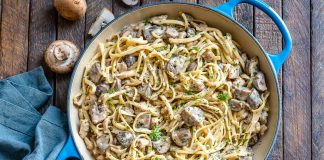 Paste cu piept de pui super cremoase paste cu piept de pui