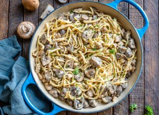 Paste cu piept de pui super cremoase paste cu piept de pui